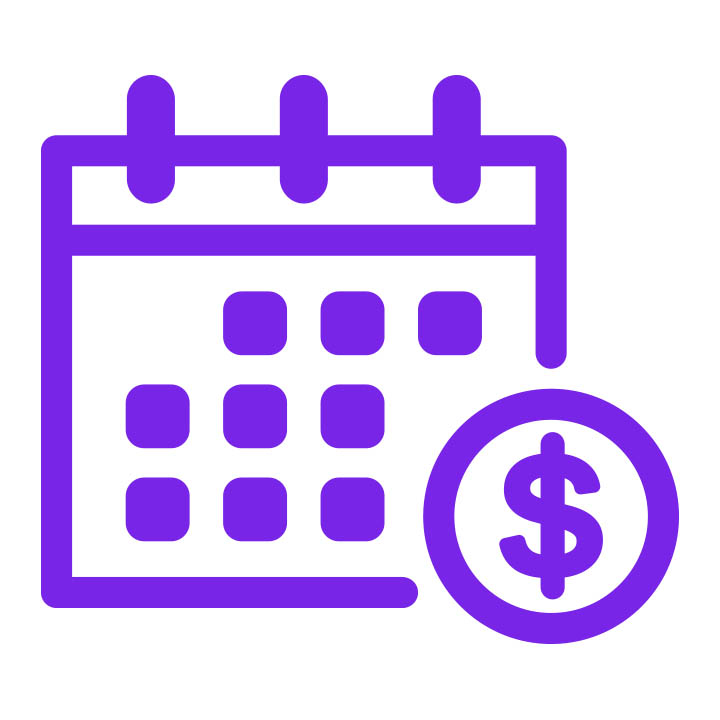 Monthly subscription icon