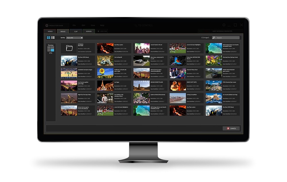 Interface of Maestro PowerWall video wall controller