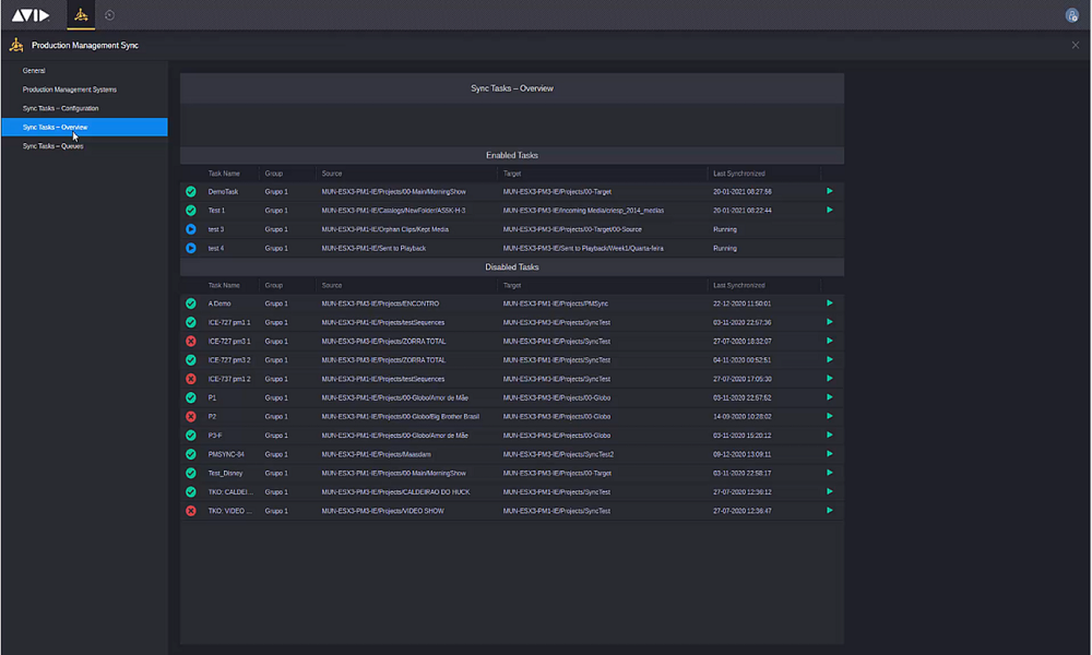 mediacentral production management