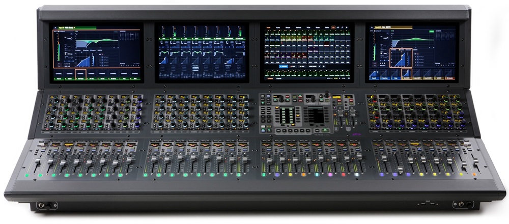 Front of Avid VENUE S6L system digital mixer for live sound